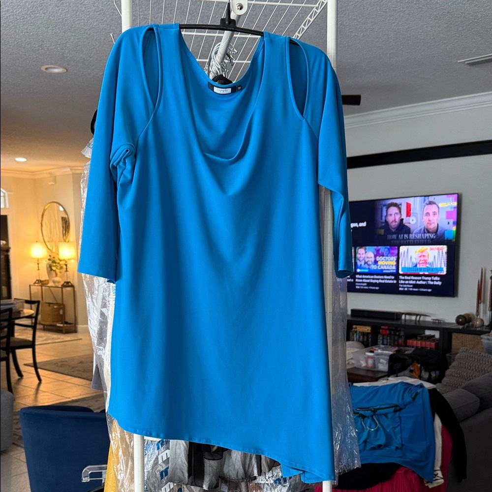 Size 12 Peacock blue Sympli Top